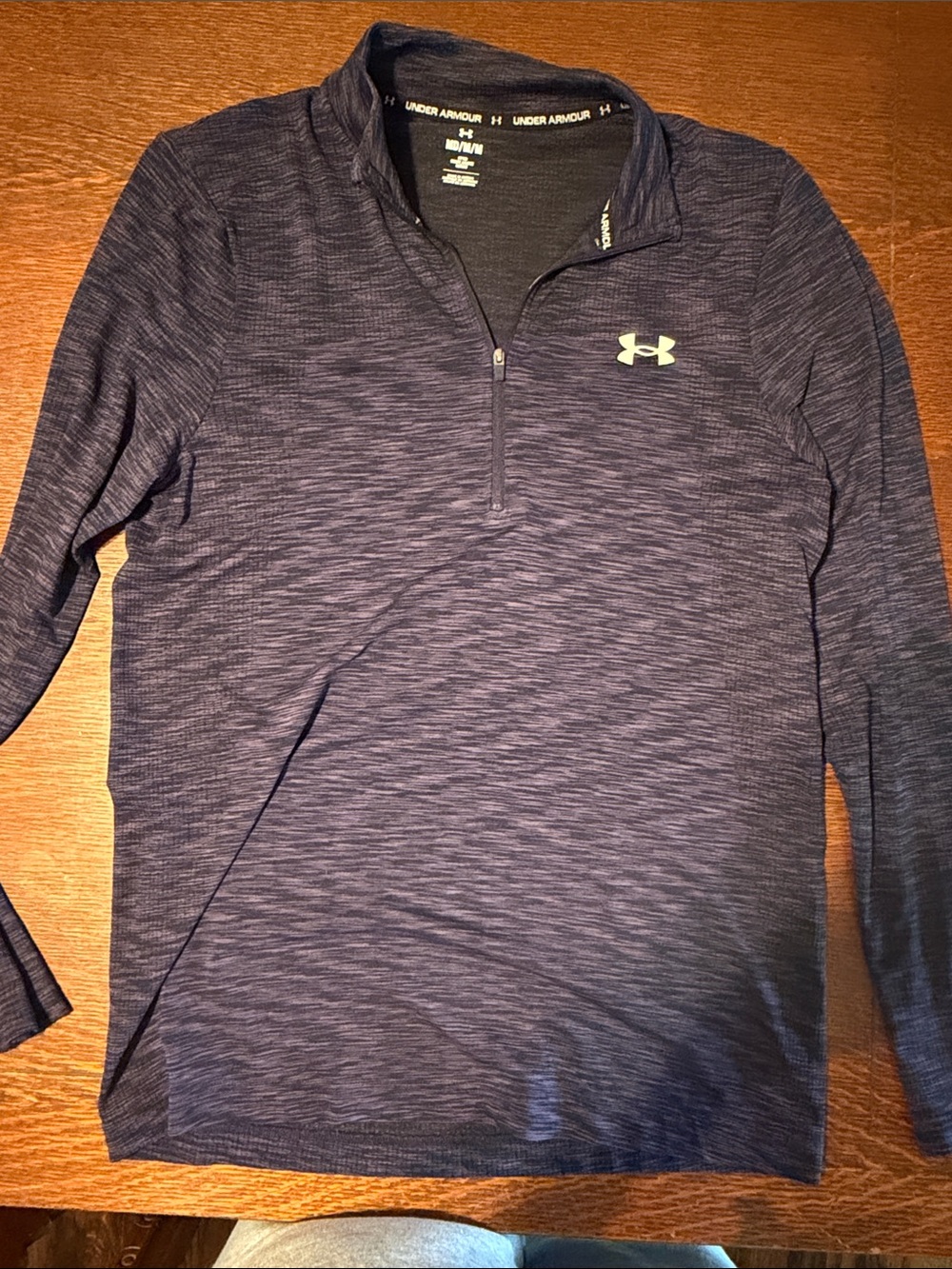 Under Armour Men's Purple Quarter-Zip Performance Shirt